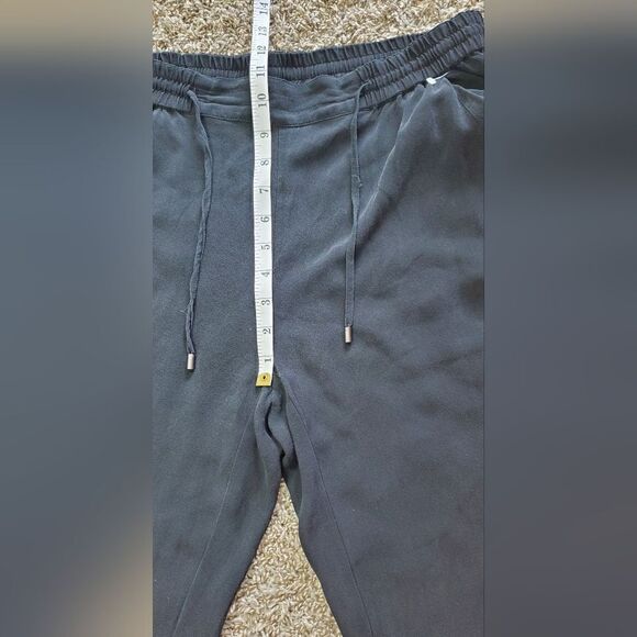 Eileen Fisher Black 100% Silk Pants - Picture 3 of 7